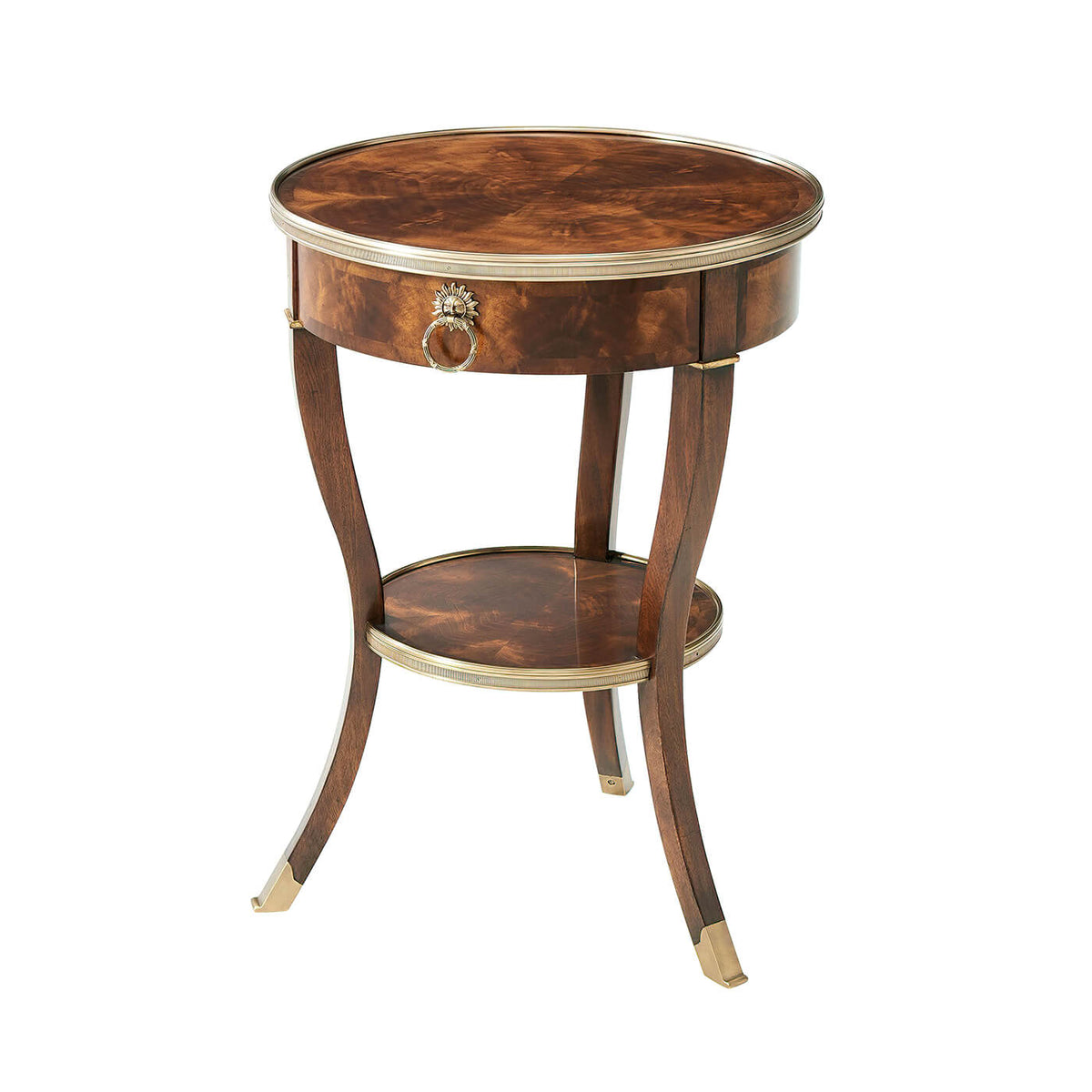 NeoClassic Round End Table - English Georgian America