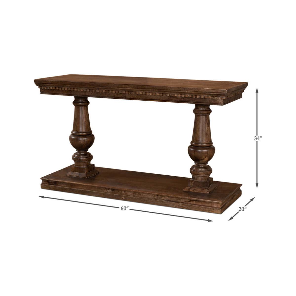 Northern European Style NeoClassic Console Table - English Georgian America