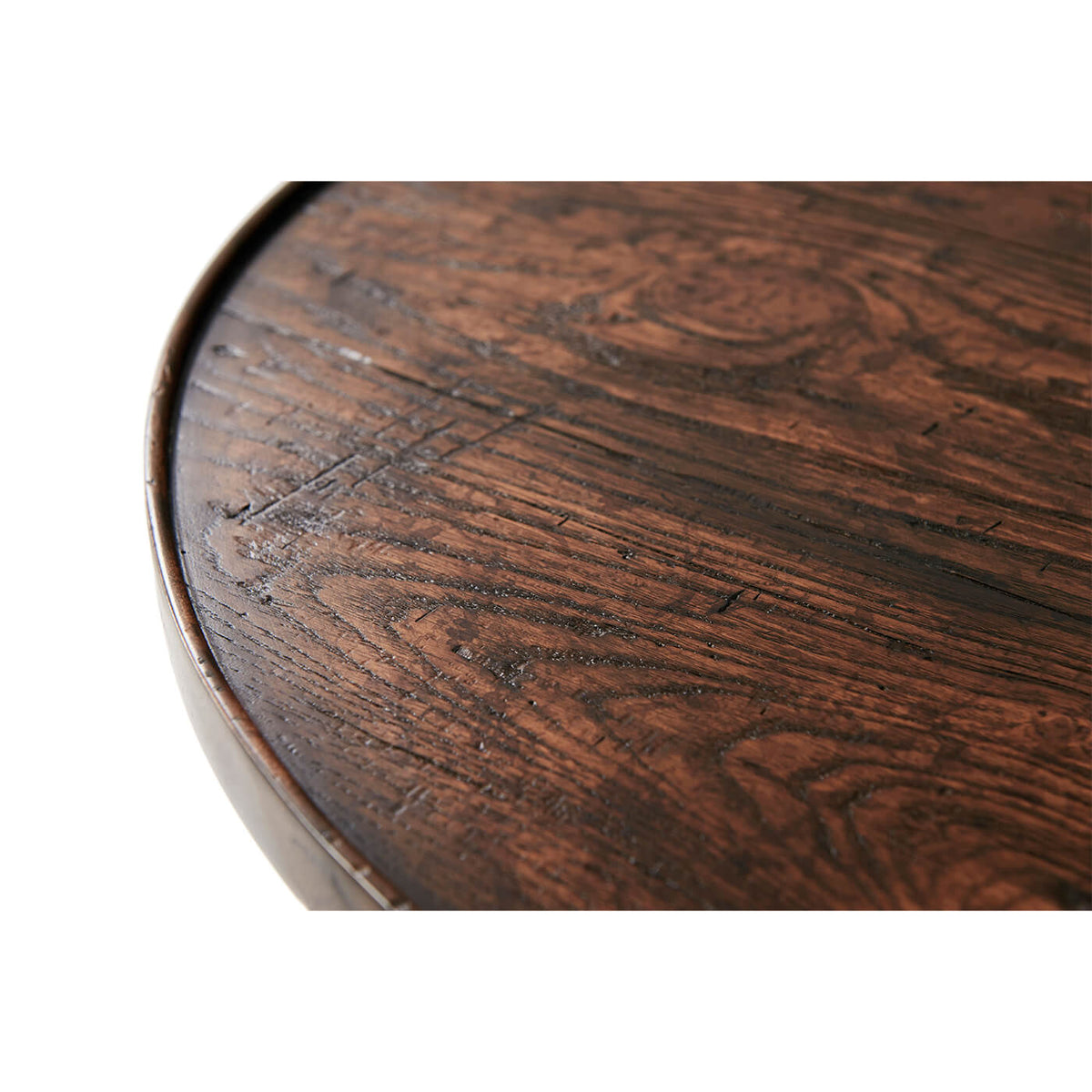 Oak and Mahogany Cricket Table - English Georgian America