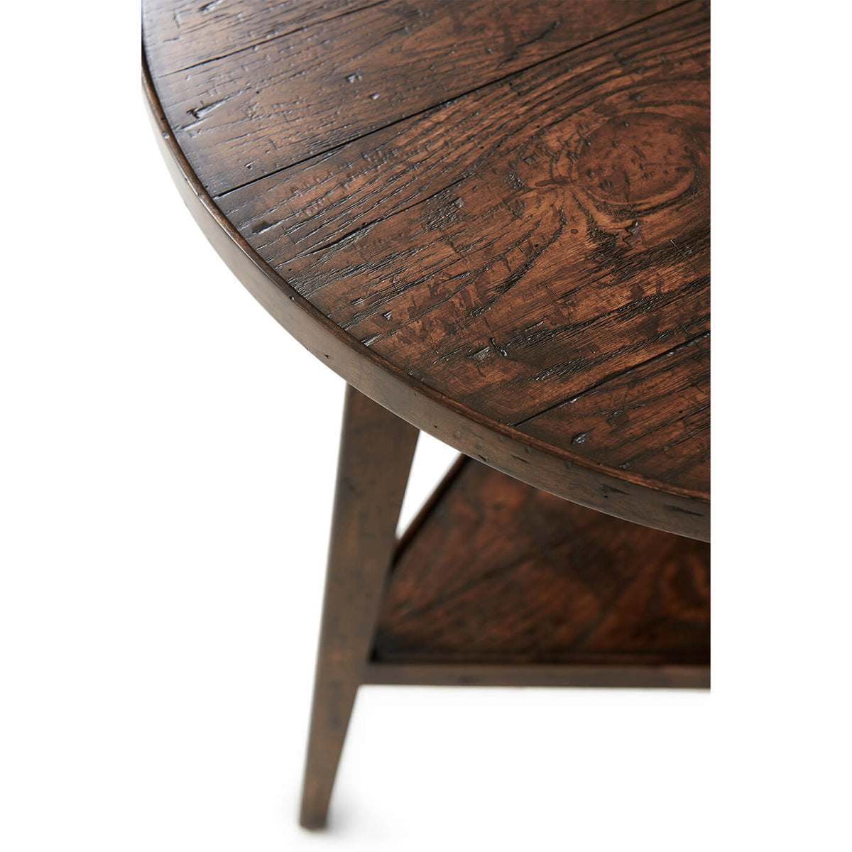 Oak and Mahogany Cricket Table - English Georgian America