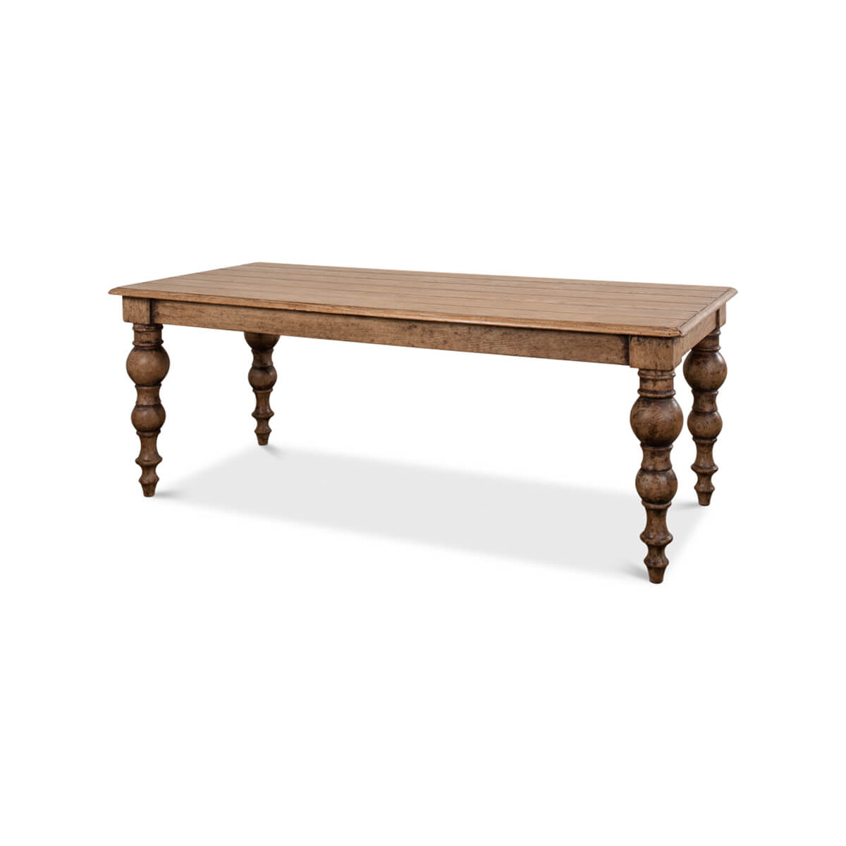 Oak Farmhouse Dining Table - English Georgian America