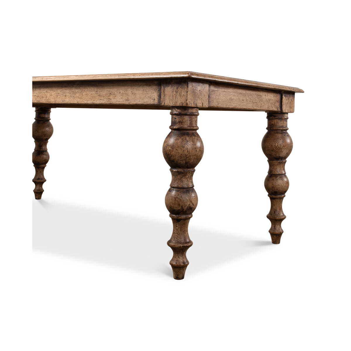 Oak Farmhouse Dining Table - English Georgian America
