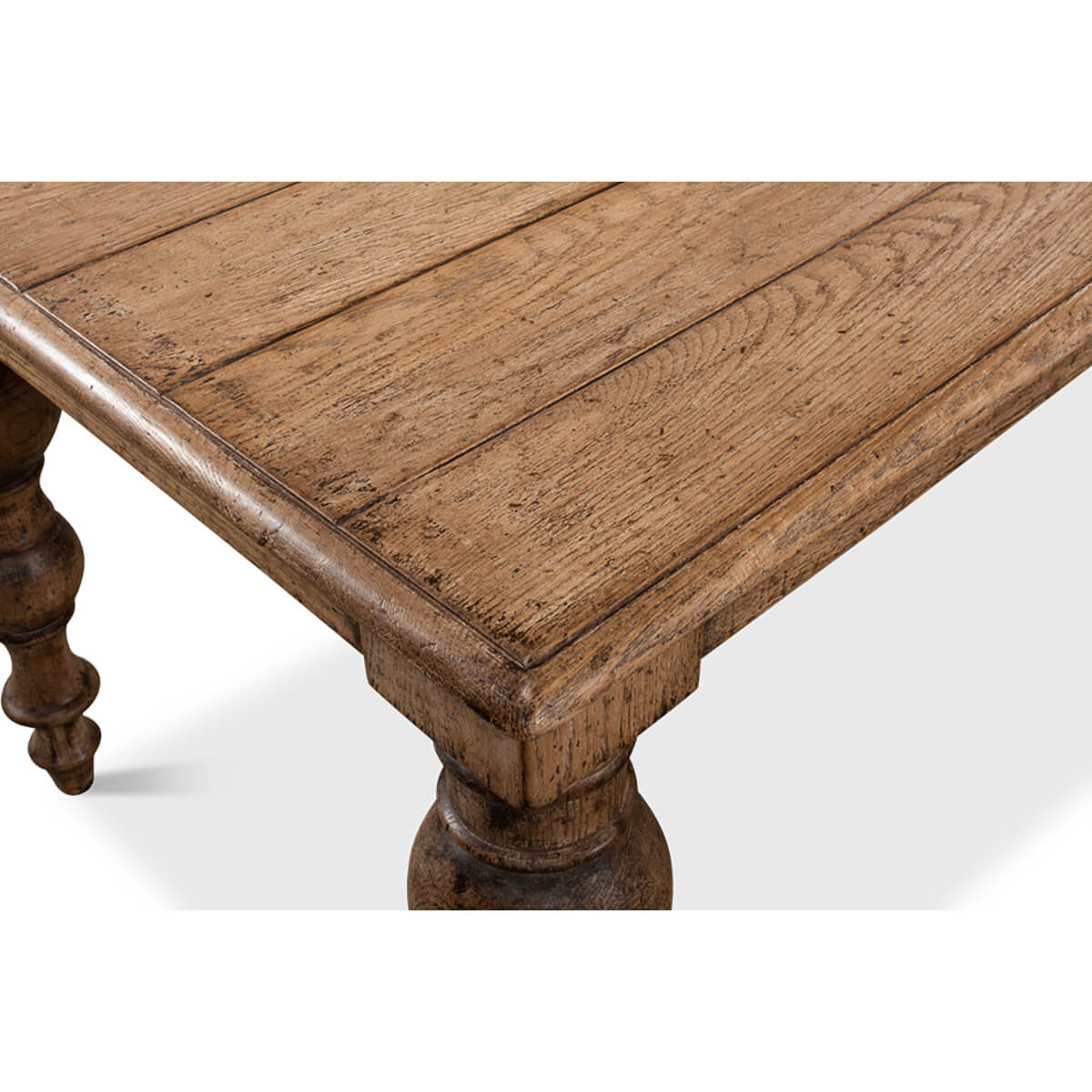 Oak Farmhouse Dining Table - English Georgian America