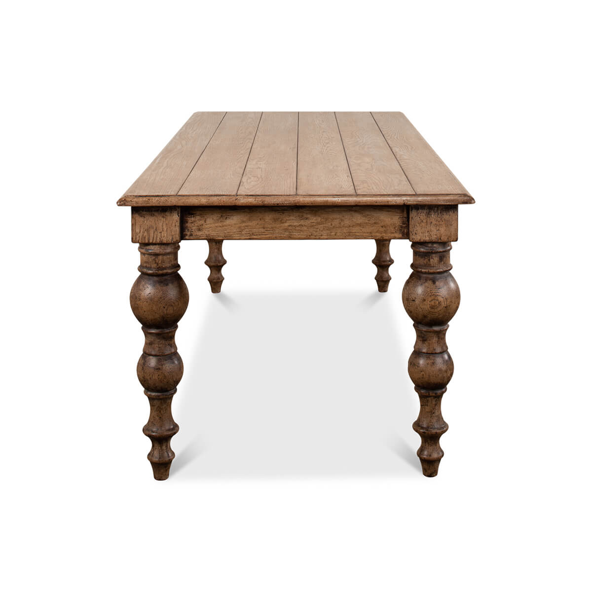 Oak Farmhouse Dining Table - English Georgian America