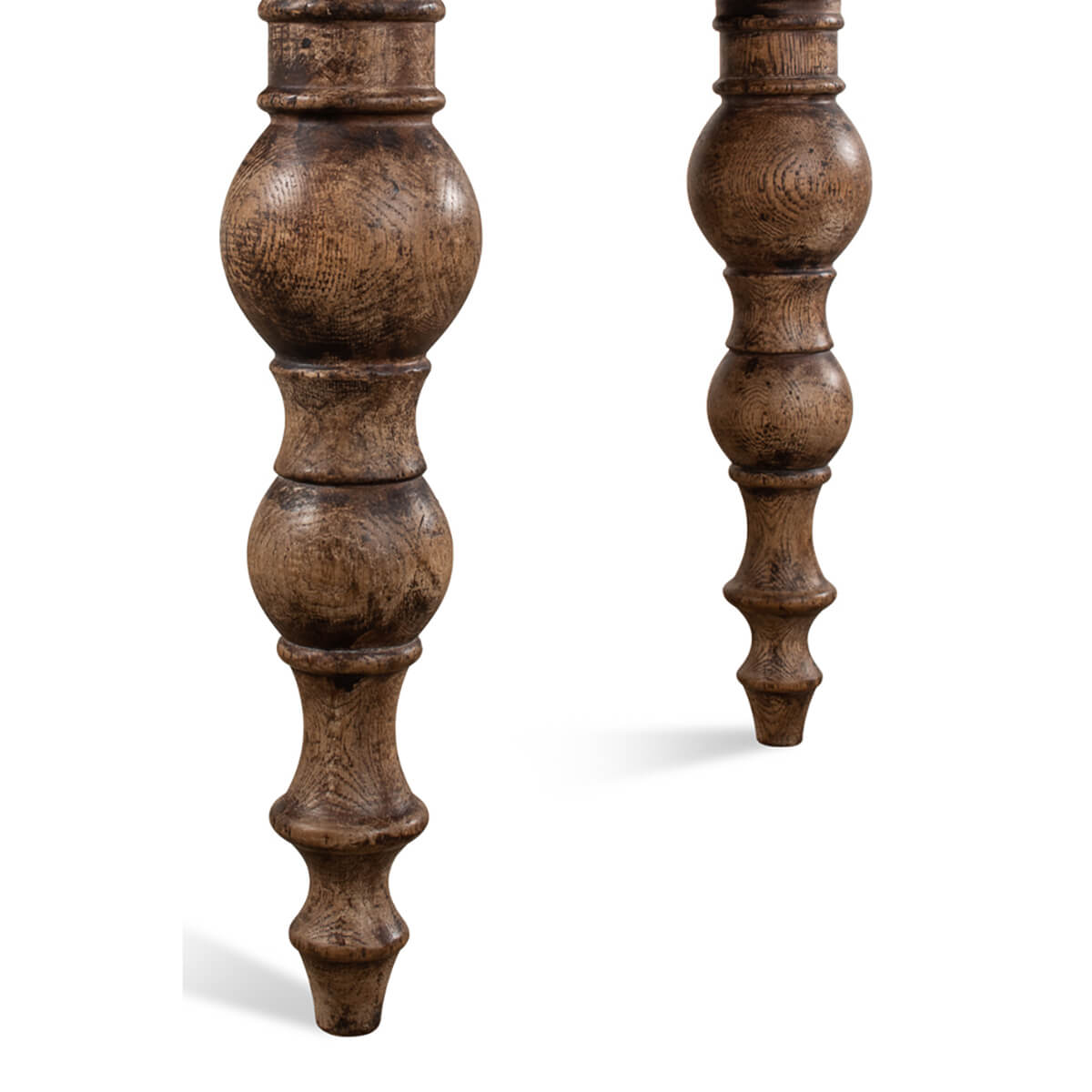 Oak Farmhouse Dining Table - English Georgian America