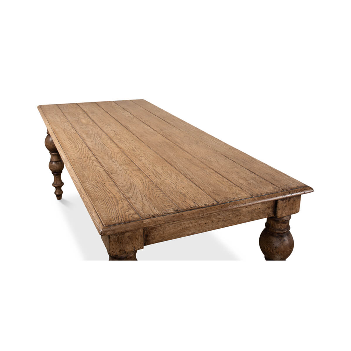 Oak Farmhouse Dining Table - English Georgian America