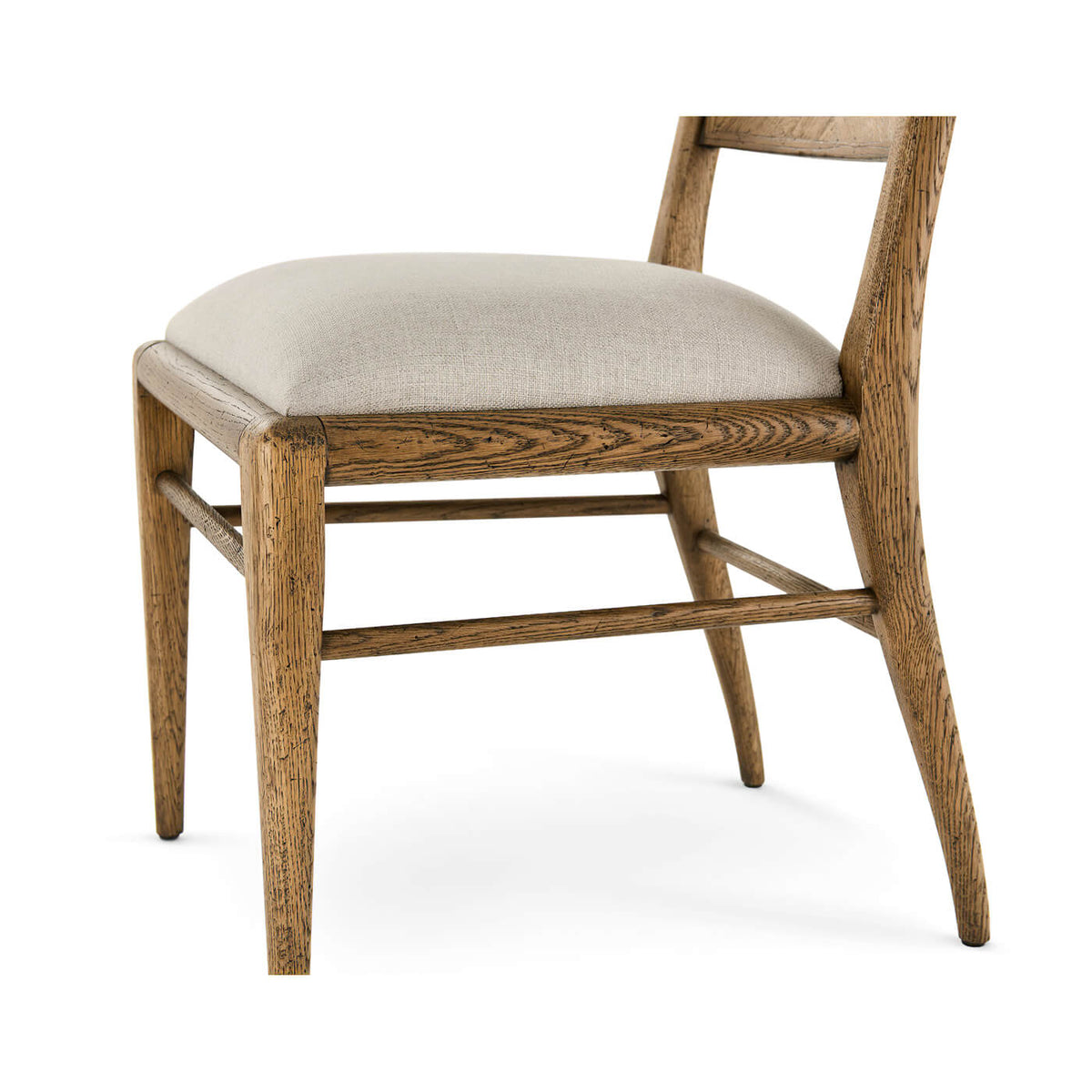 Oak Parquetry Dining Chair - Light Oak - English Georgian America