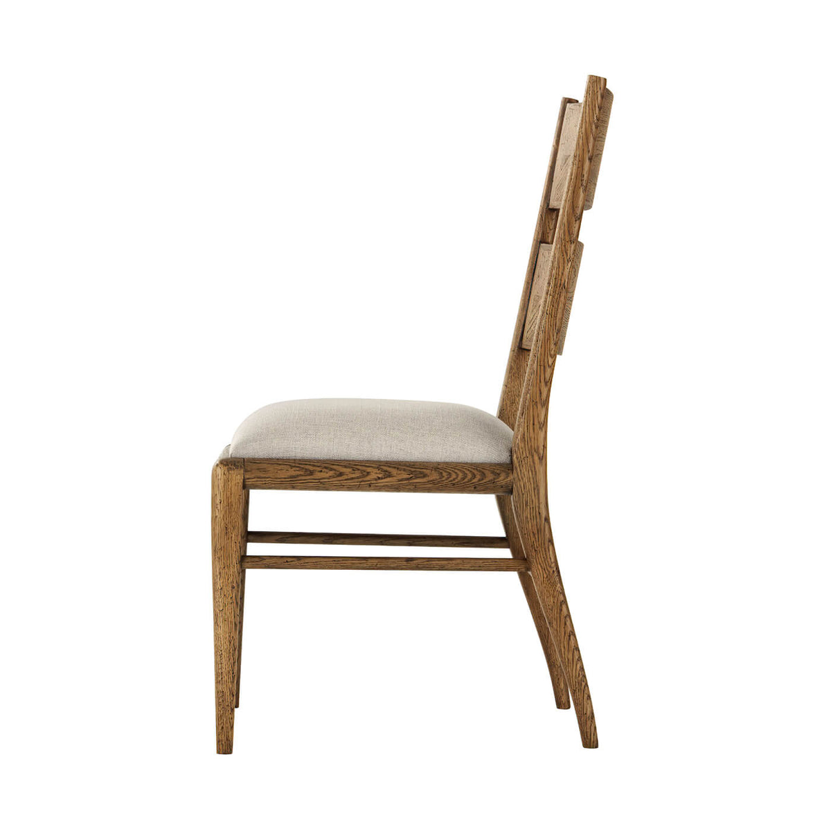 Oak Parquetry Dining Chair - Light Oak - English Georgian America