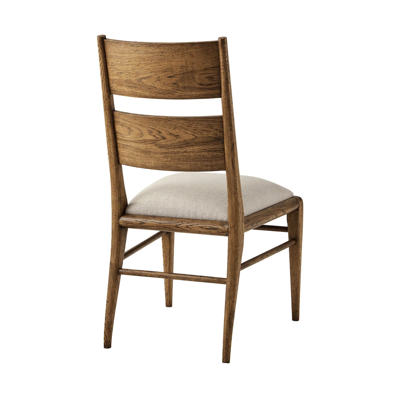 Oak Parquetry Dining Chair - Light Oak - English Georgian America