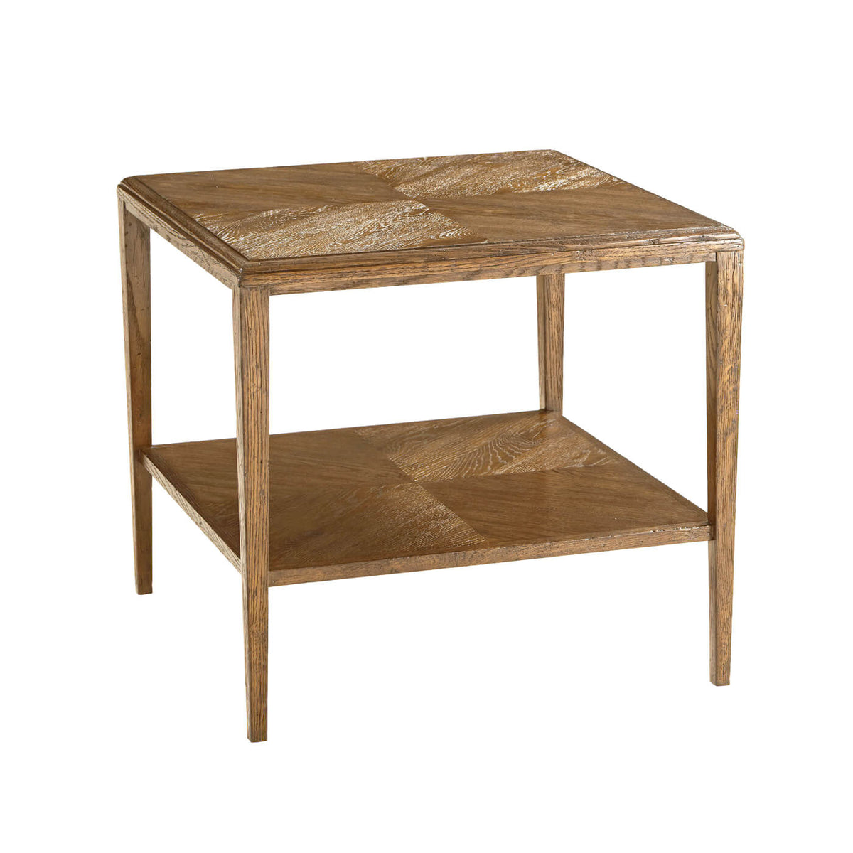 Oak Rustic End Table - English Georgian America
