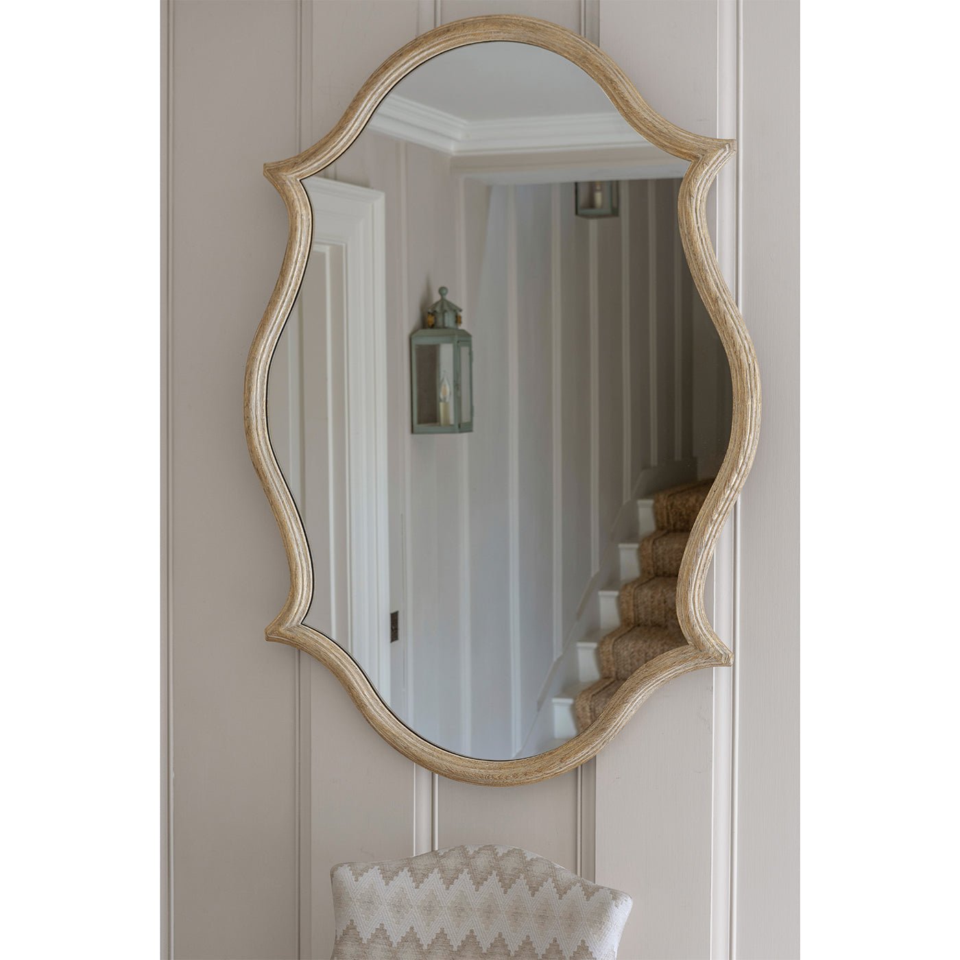 Oak Venetian Mirror - English Georgian America