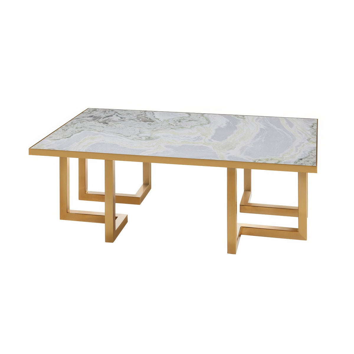 Onyx Top Mid Century Coffee Table - English Georgian America