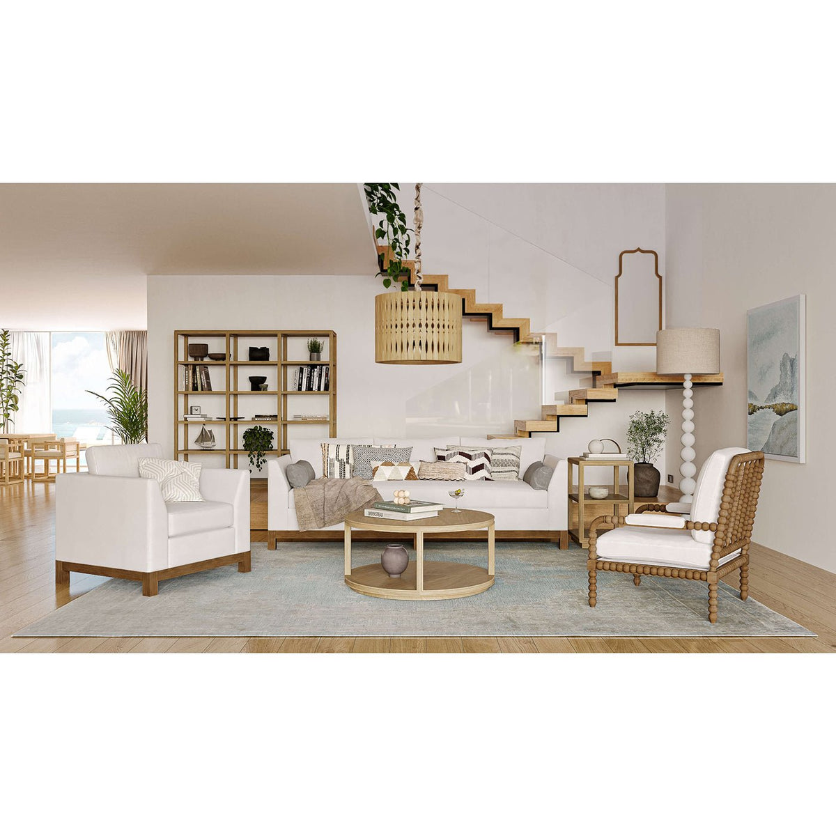 Open Contemporary Bookcase - English Georgian America