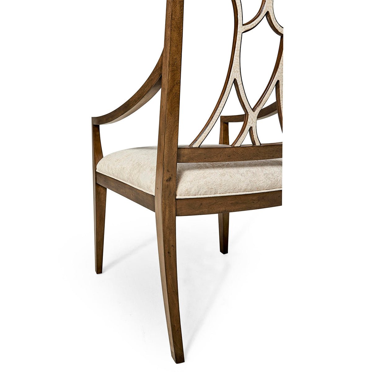 Open Lattice Dining Armchair - English Georgian America