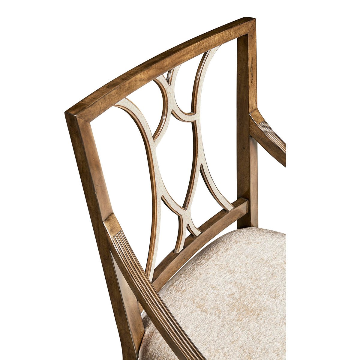 Open Lattice Dining Armchair - English Georgian America