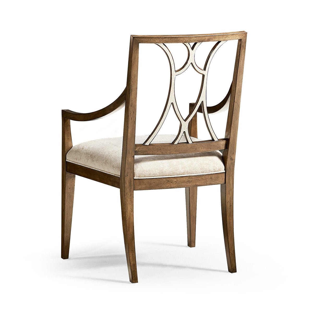 Open Lattice Dining Armchair - English Georgian America