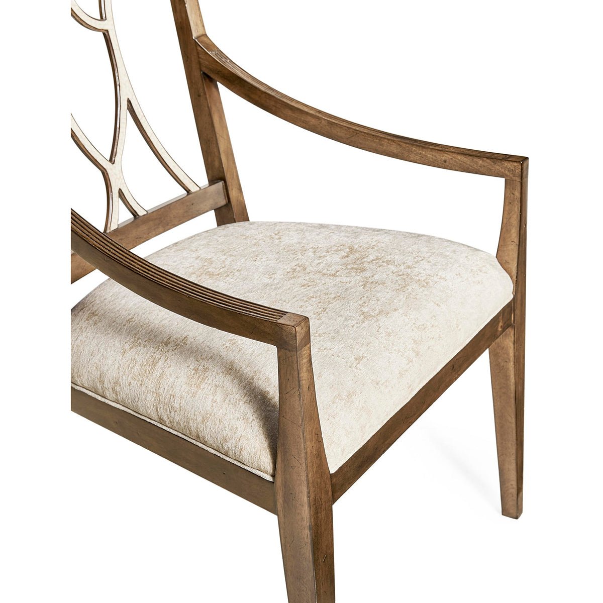 Open Lattice Dining Armchair - English Georgian America