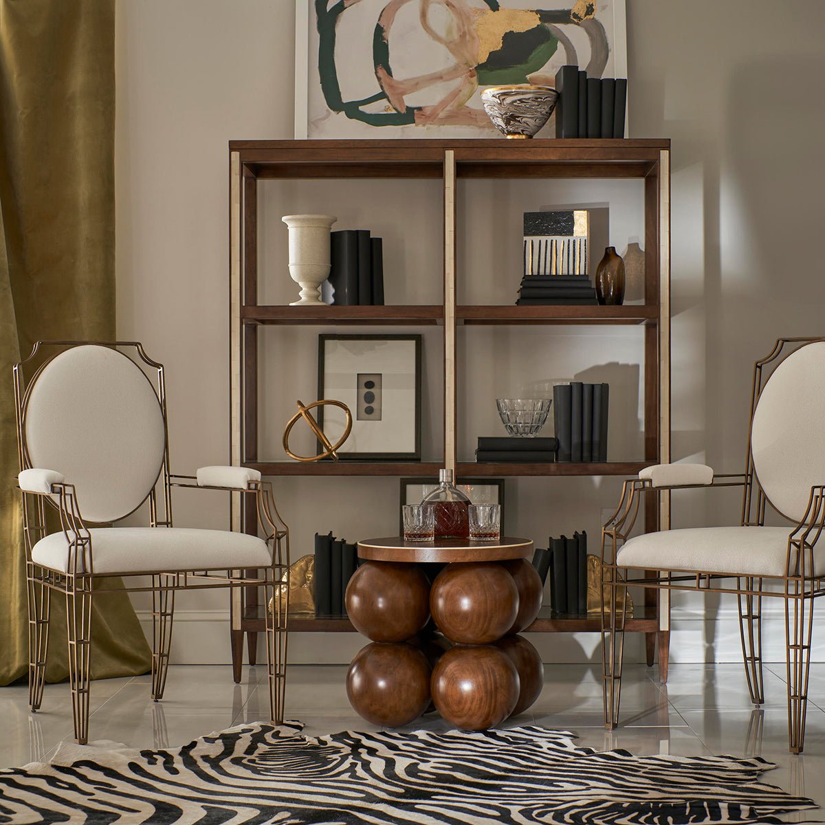 Openwork Steel Arm Chair - English Georgian America