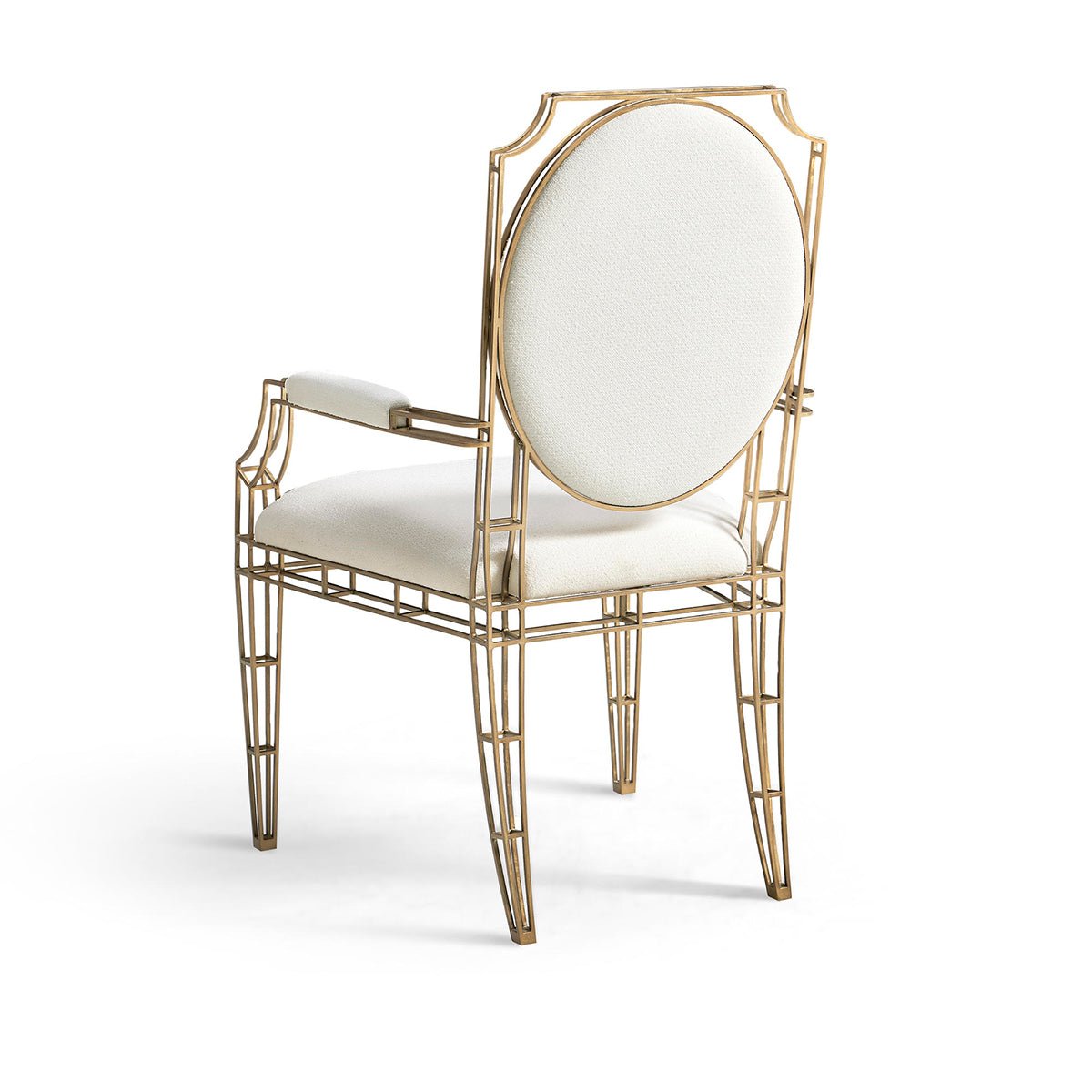 Openwork Steel Arm Chair - English Georgian America