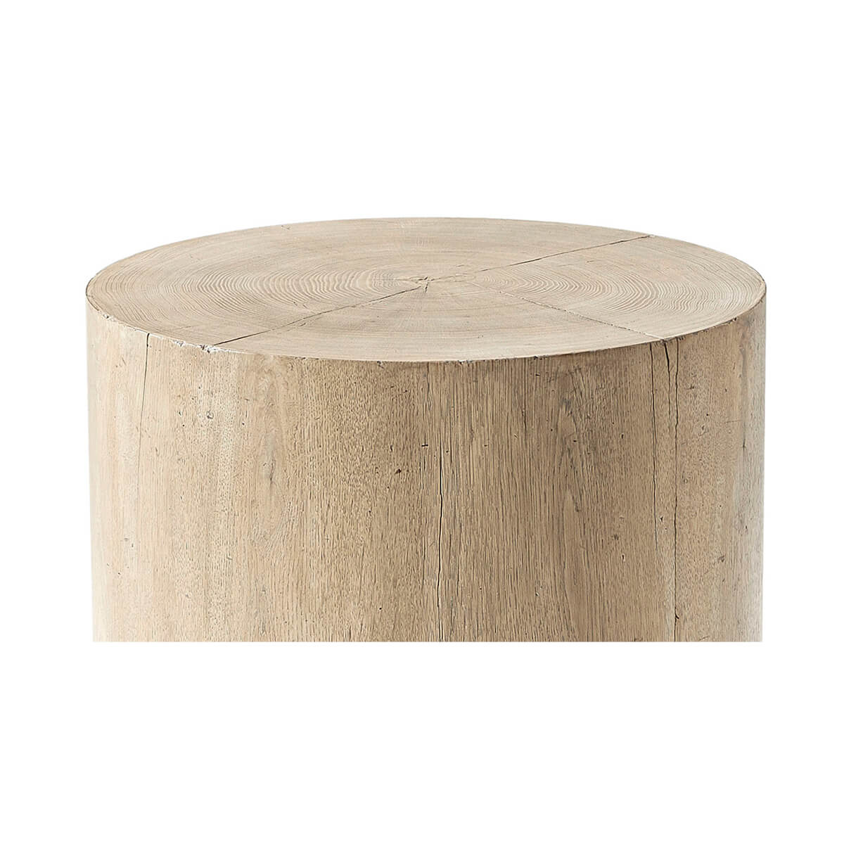 Organic Aged Oak Accent Table - English Georgian America