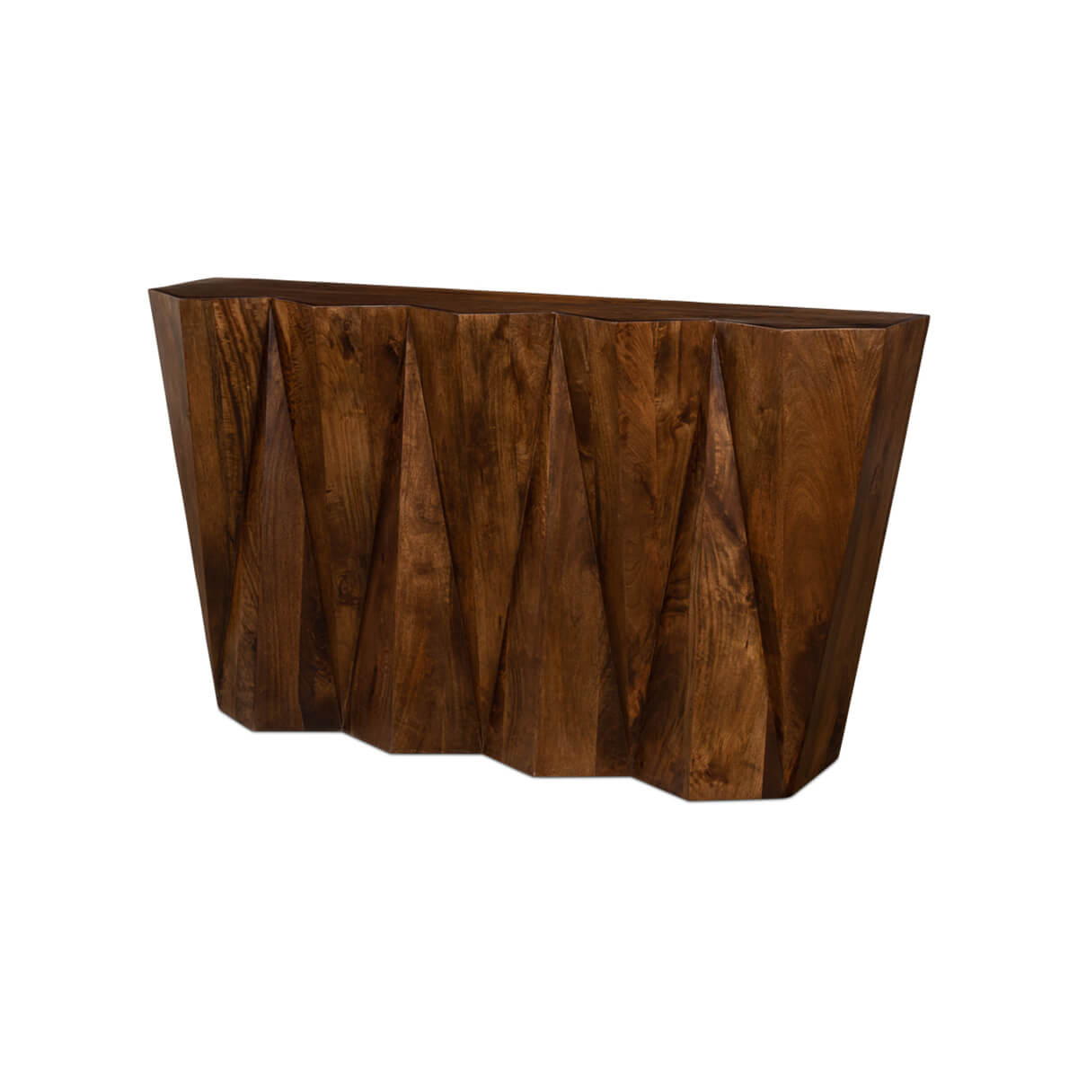 Organic Geometric Console Table - English Georgian America