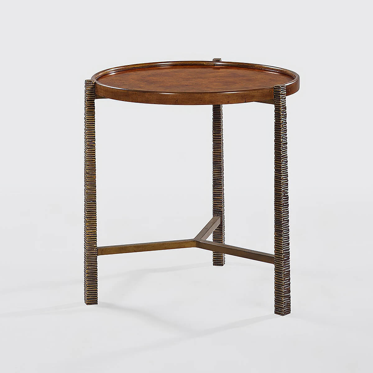 Organic Modern Burl Top Table - English Georgian America