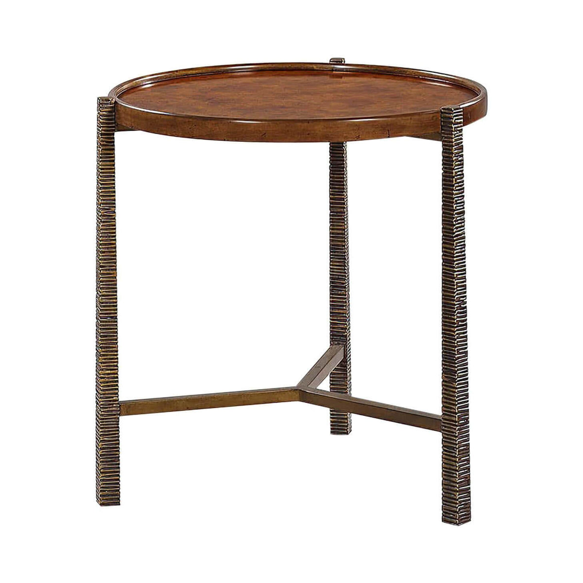 Organic Modern Burl Top Table - English Georgian America