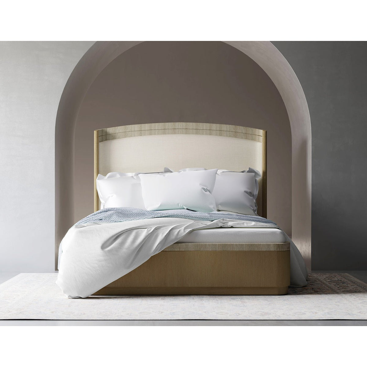 Organic Modern Danish Cord King Bed - English Georgian America