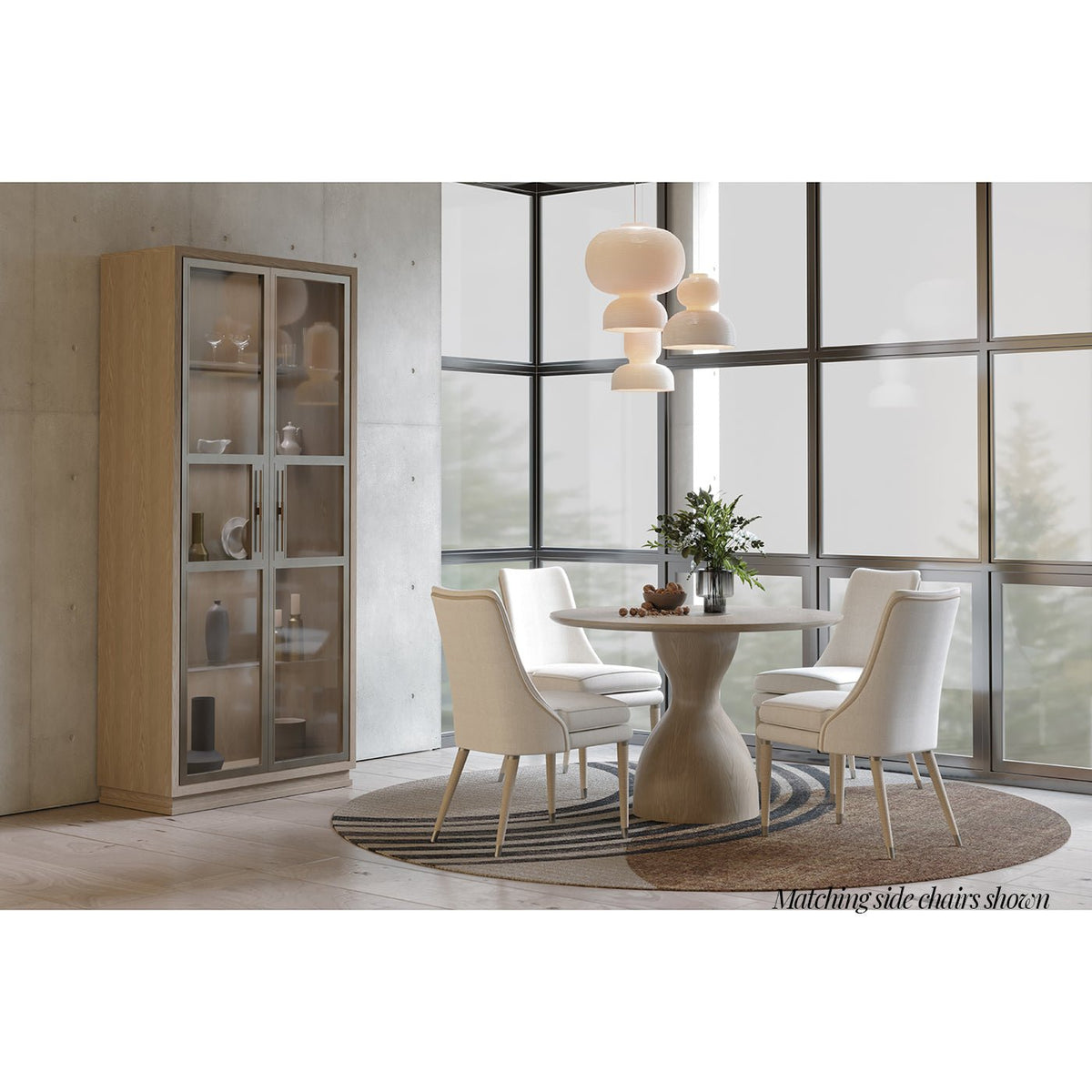 Organic Modern Linen Upholstered Armchair - English Georgian America