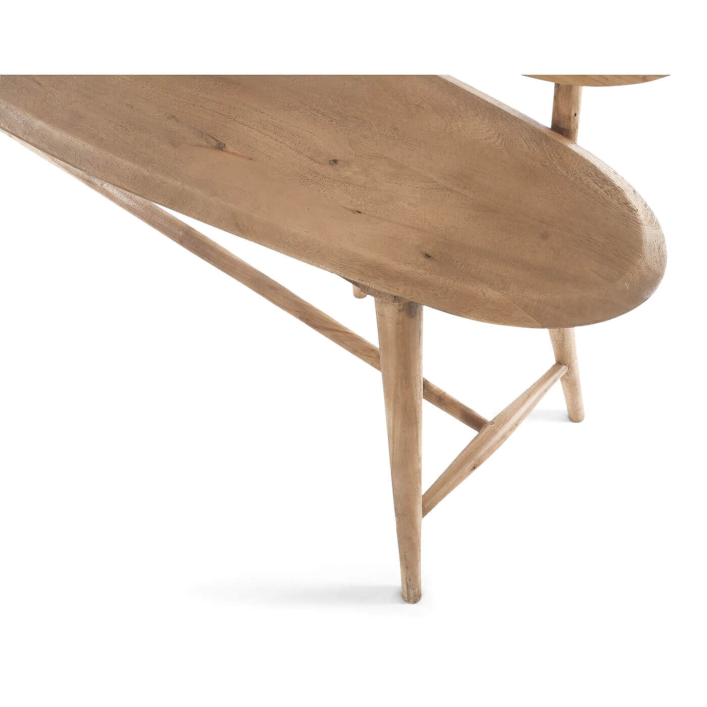 Organic Modern Natural Wood Bench | Natural Sculptural Design - English ...