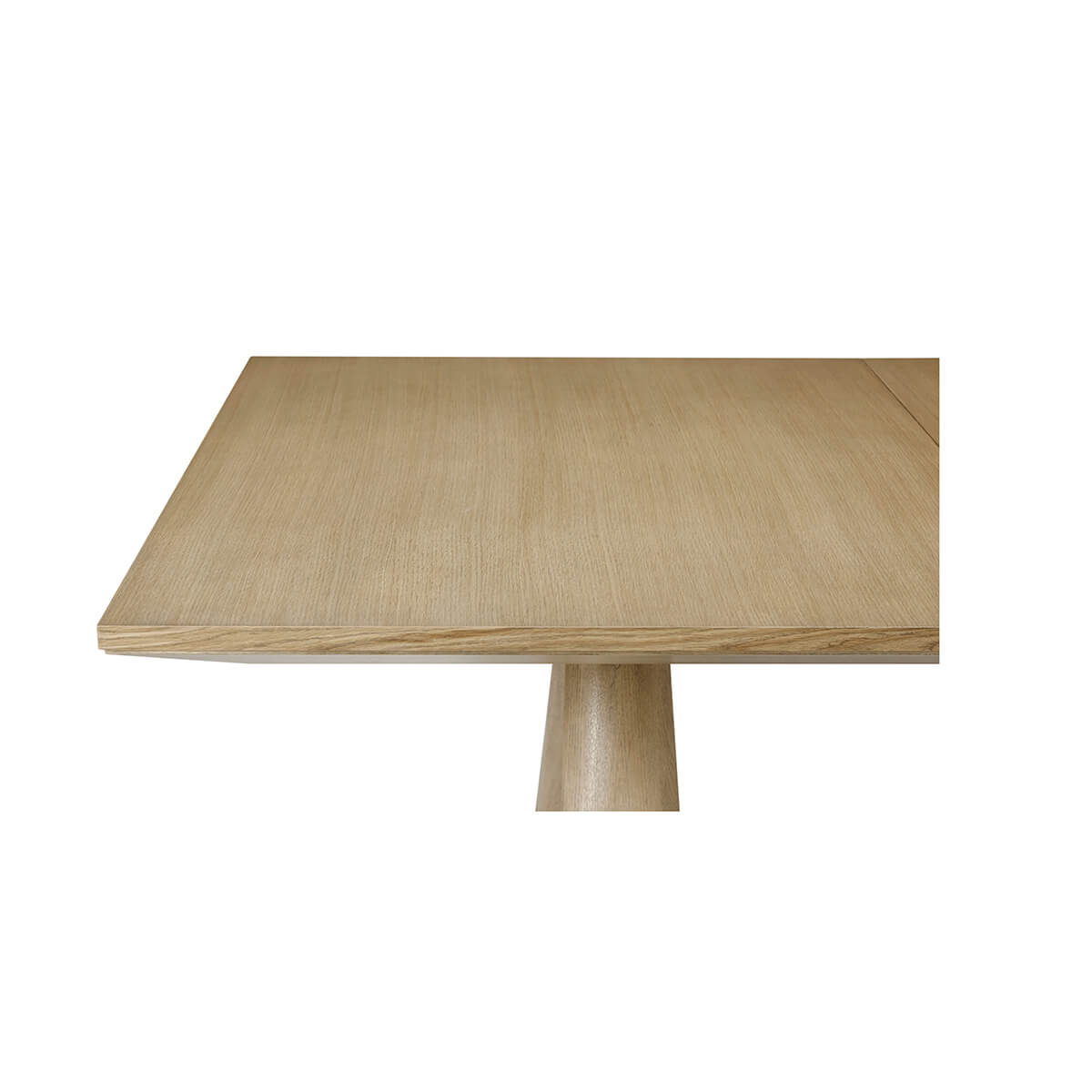 Organic Modern Oak Extending Dining Table - English Georgian America