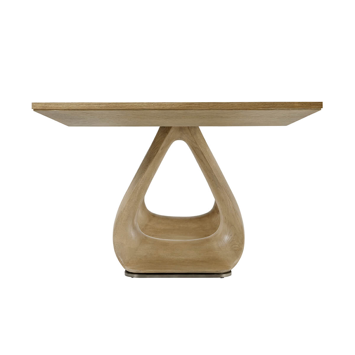 Organic Modern Oak Extending Dining Table - English Georgian America