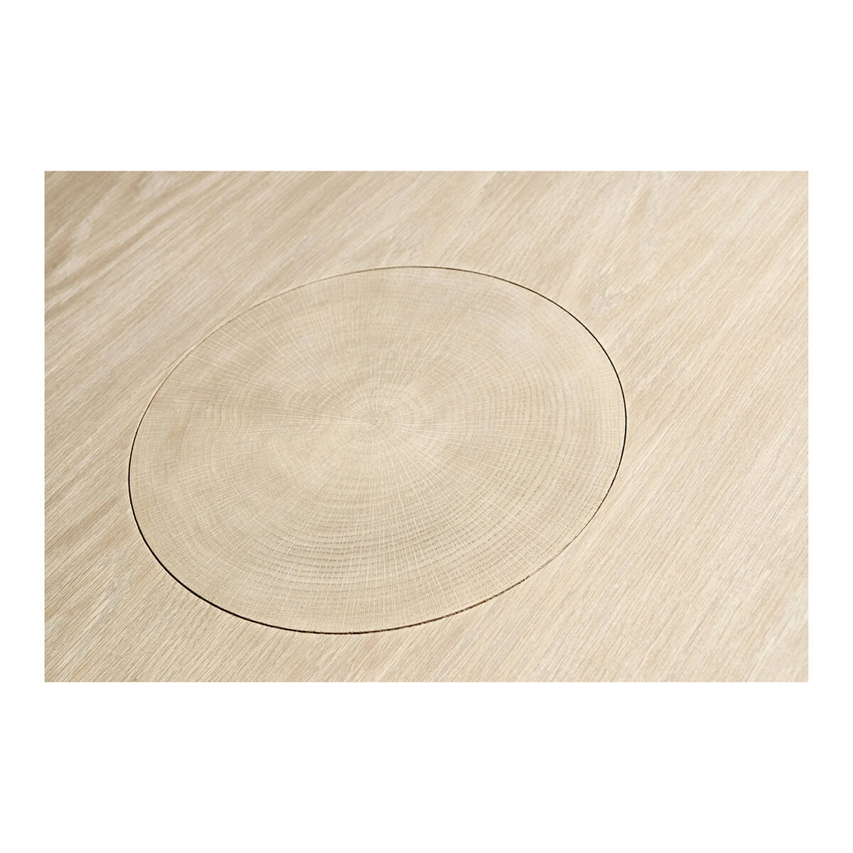 Organic Modern Oak Pedestal Dining Table - English Georgian America