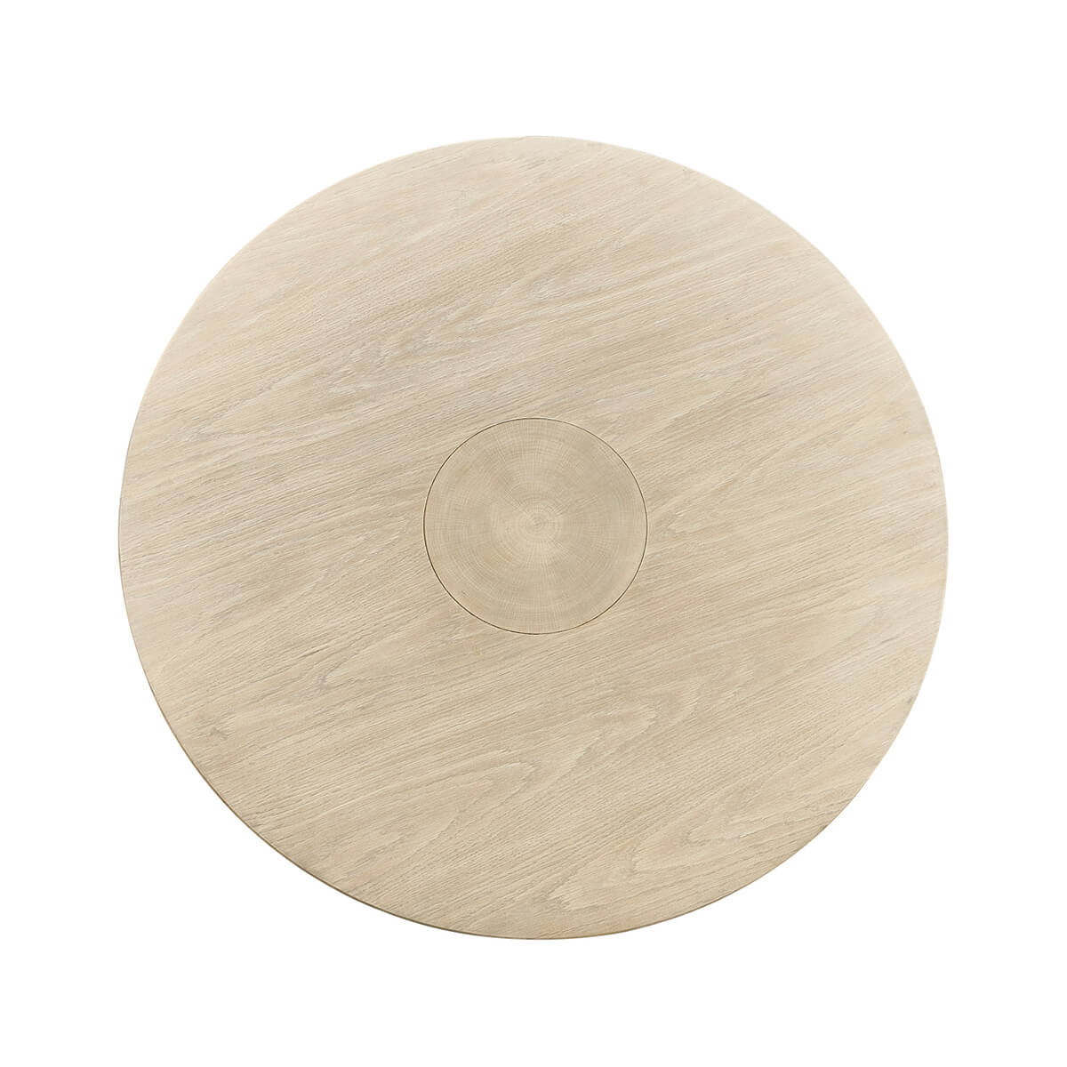 Organic Modern Oak Pedestal Dining Table - English Georgian America