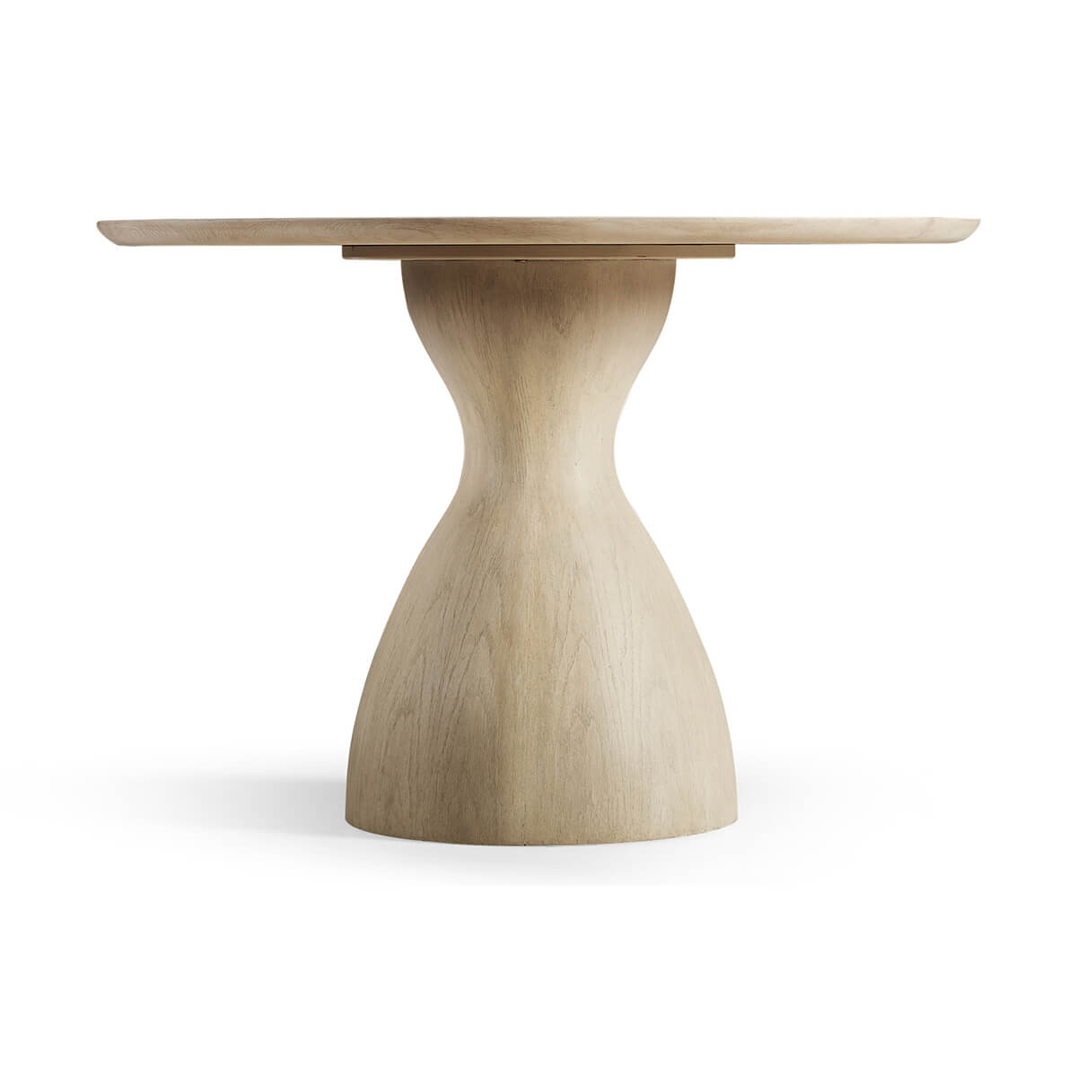 Organic Modern Oak Pedestal Dining Table - English Georgian America