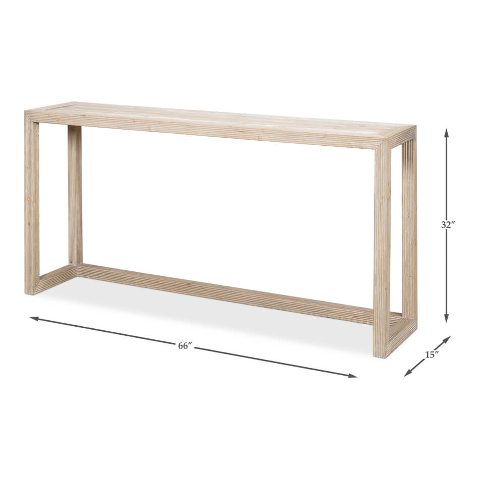 Organic Modern Pine Console - English Georgian America
