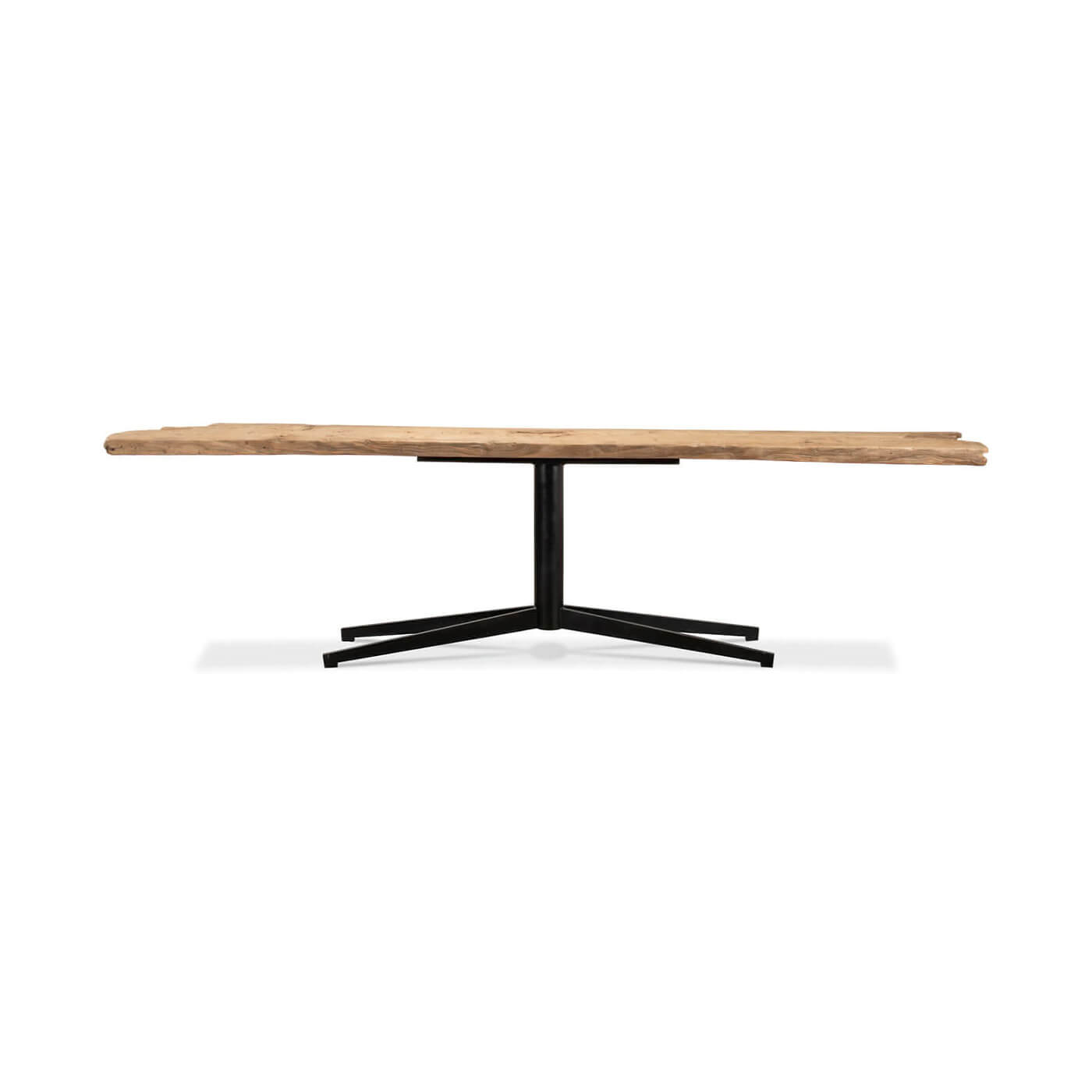 Organic Modern Plank Top Console Table - English Georgian America