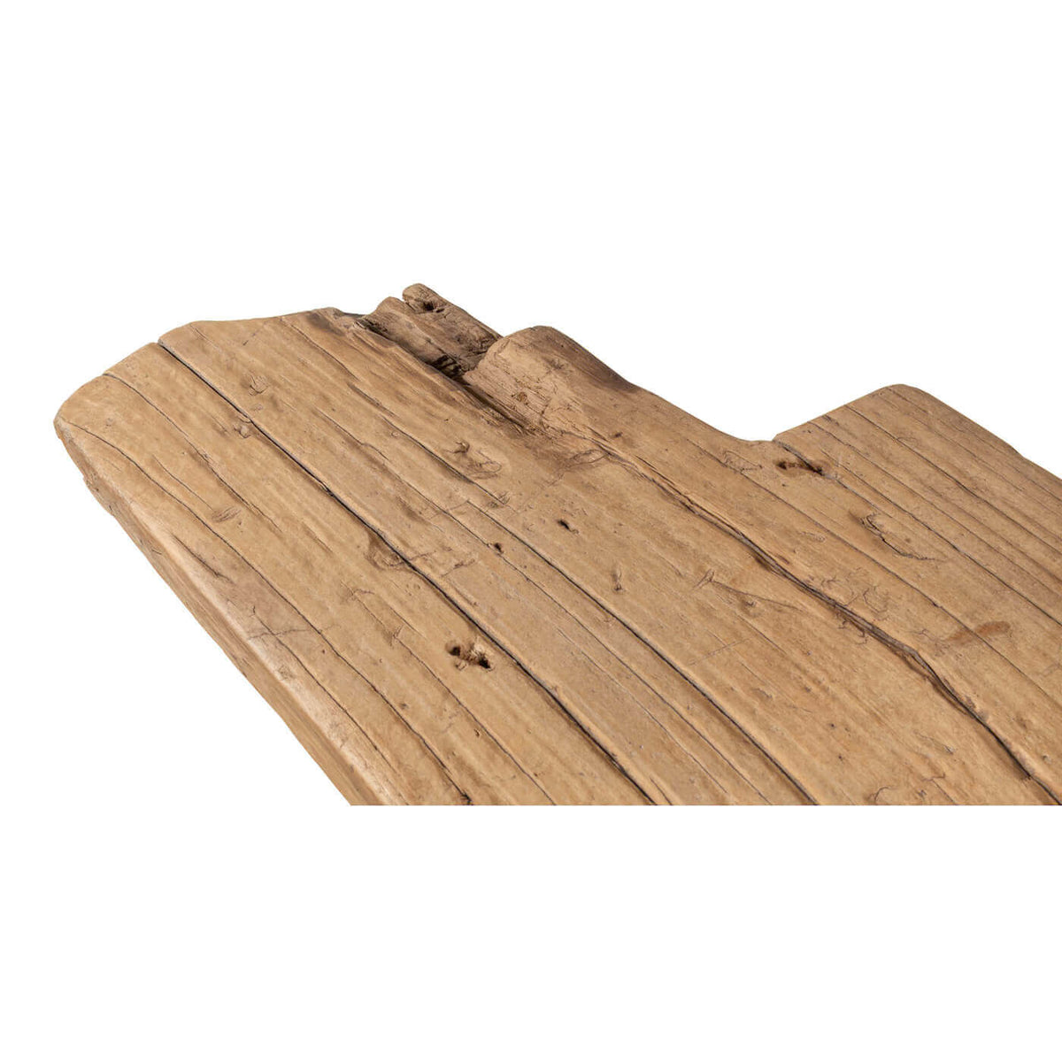 Organic Modern Plank Top Console Table - English Georgian America