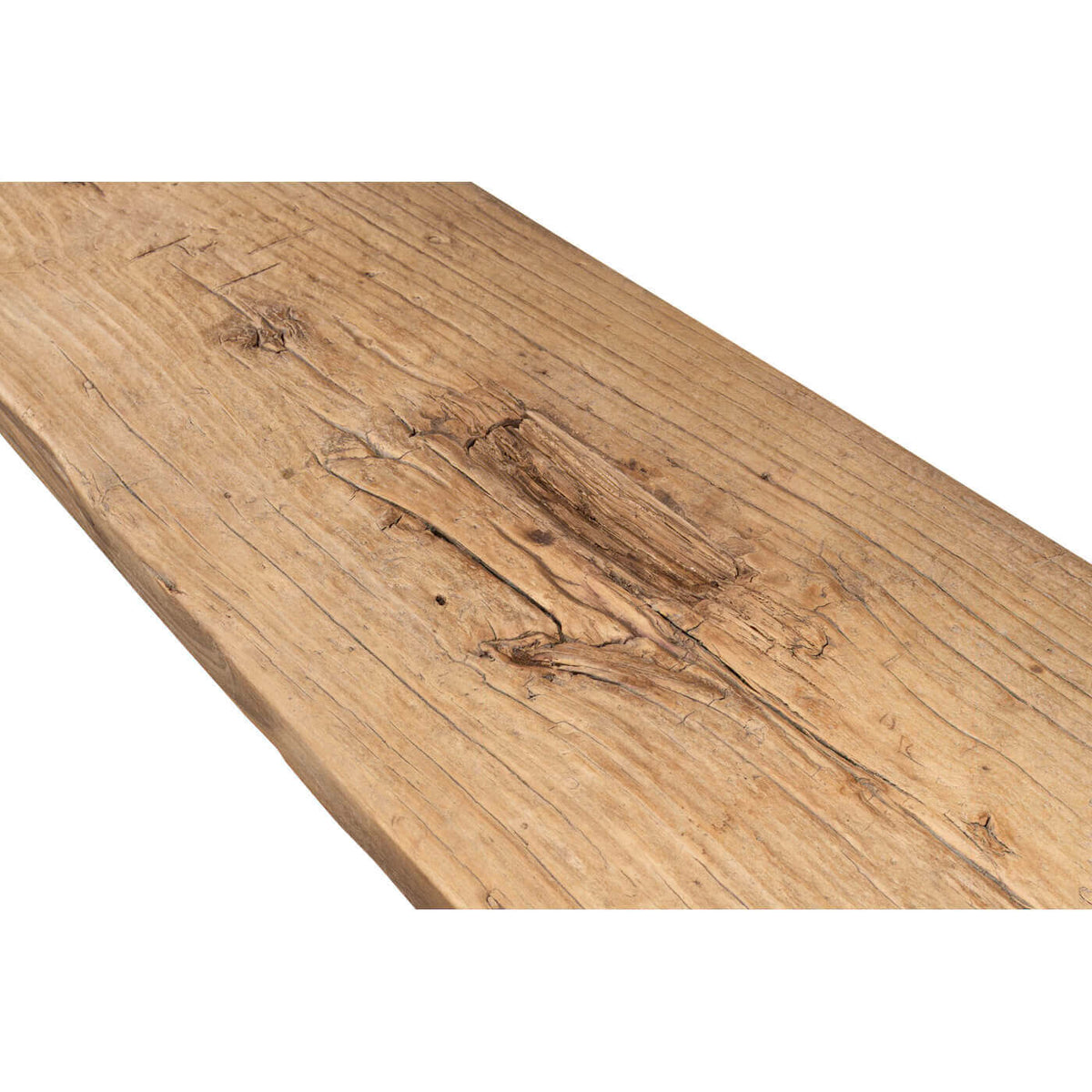 Organic Modern Plank Top Console Table - English Georgian America