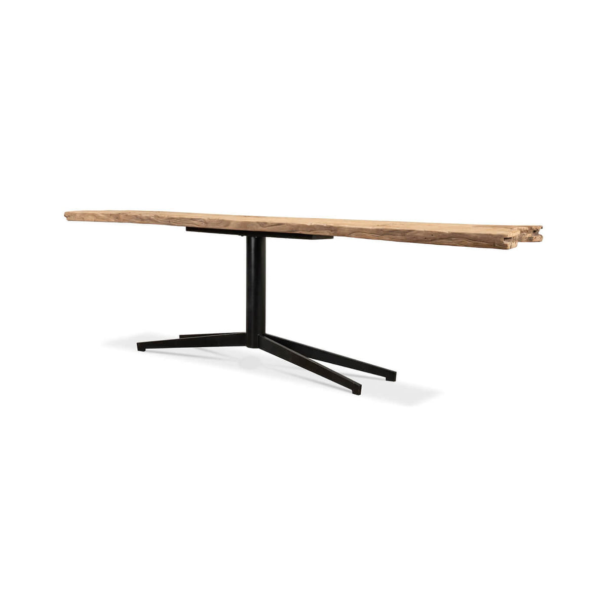 Organic Modern Plank Top Console Table - English Georgian America