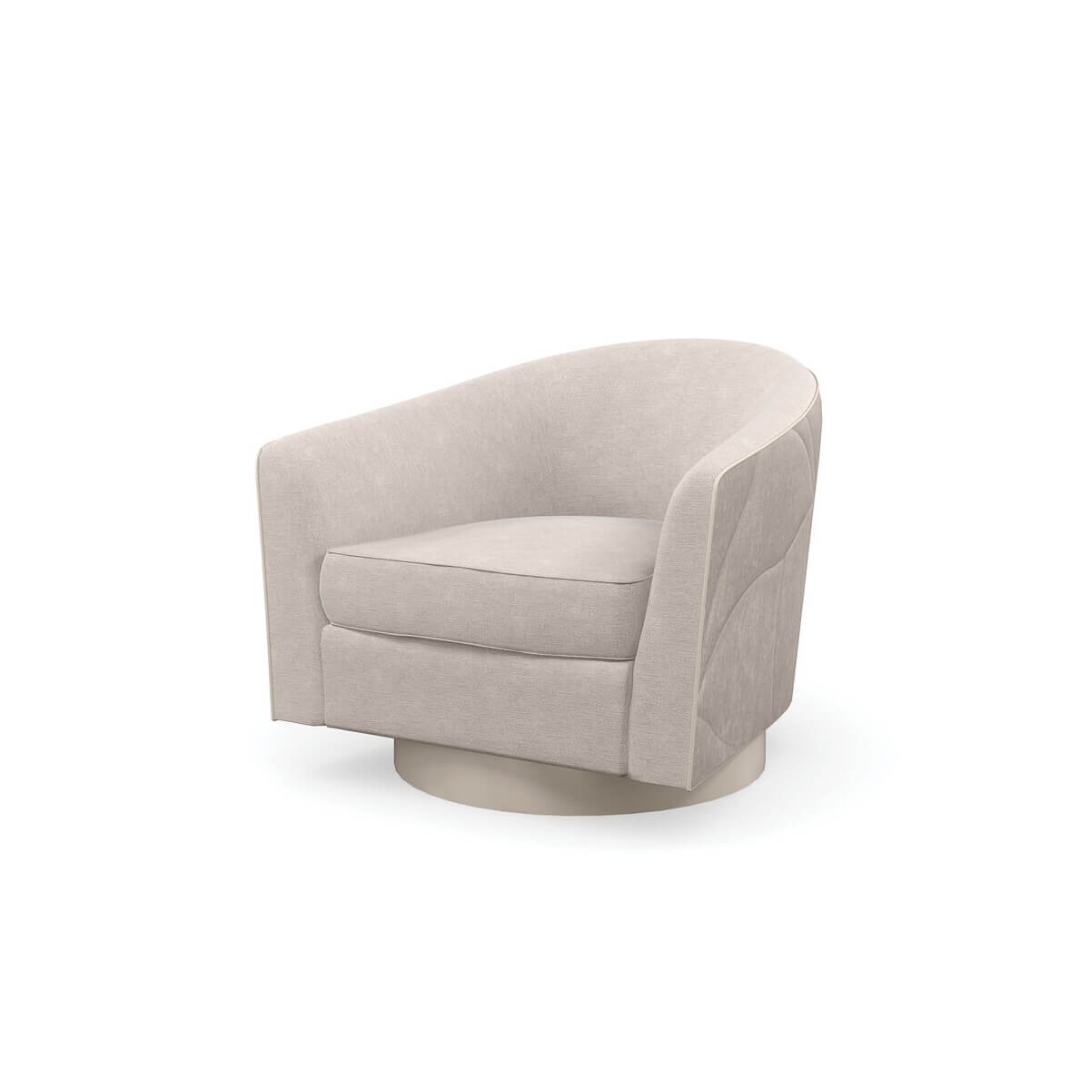 Organic Modern Swivel Armchair - English Georgian America