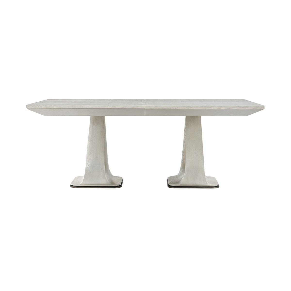 Organic Modern White Extending Dining Table - English Georgian America