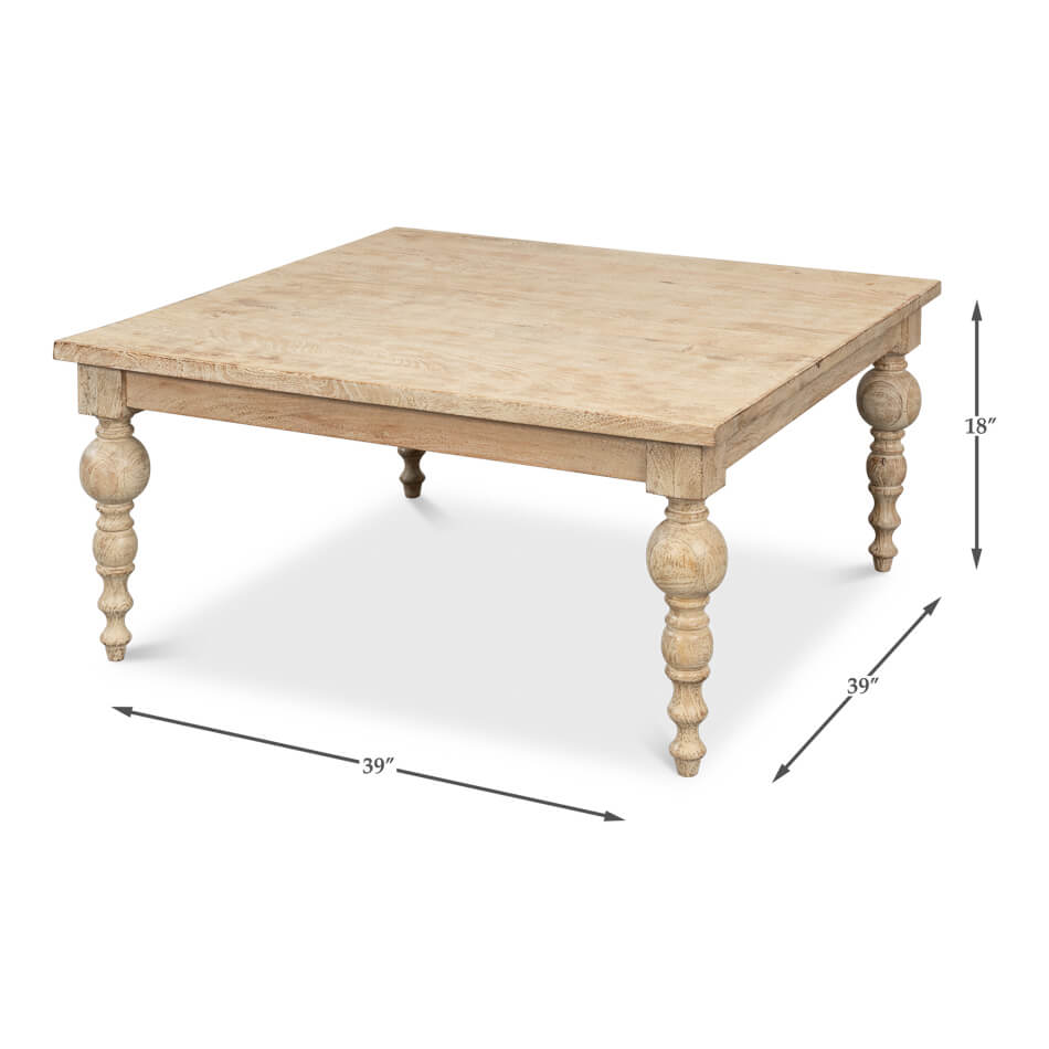 Organic Natural Coffee Table - English Georgian America