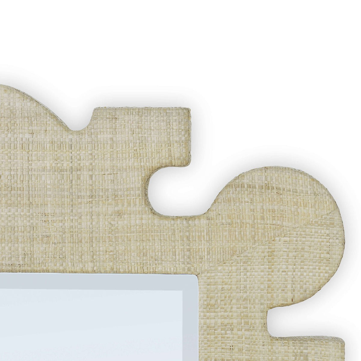 Organic Raffia Mirror - English Georgian America