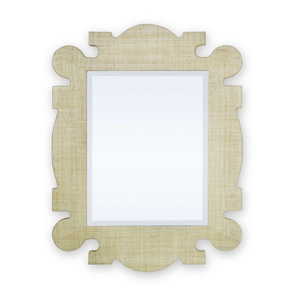 Organic Raffia Mirror - English Georgian America