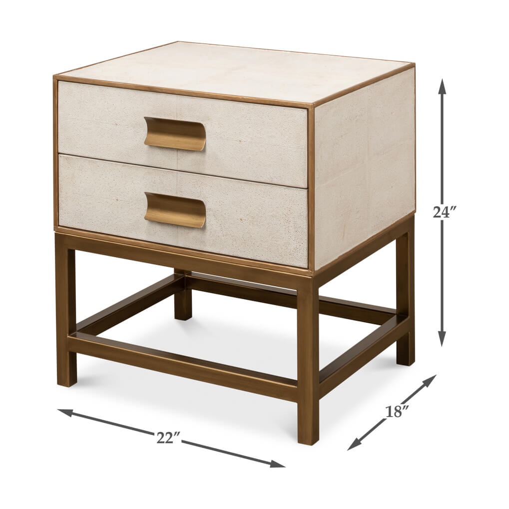 Osprey White Modern End Table - English Georgian America