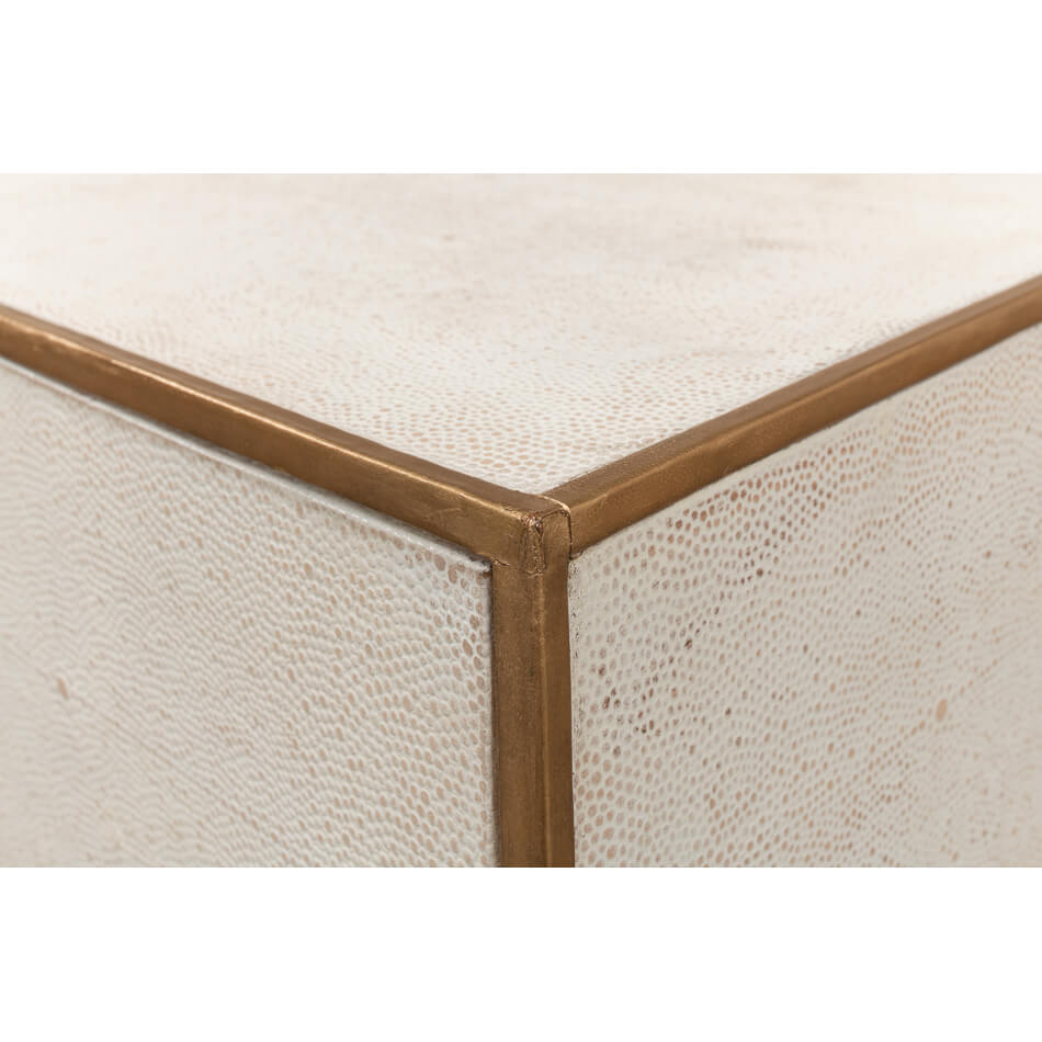 Osprey White Modern End Table - English Georgian America