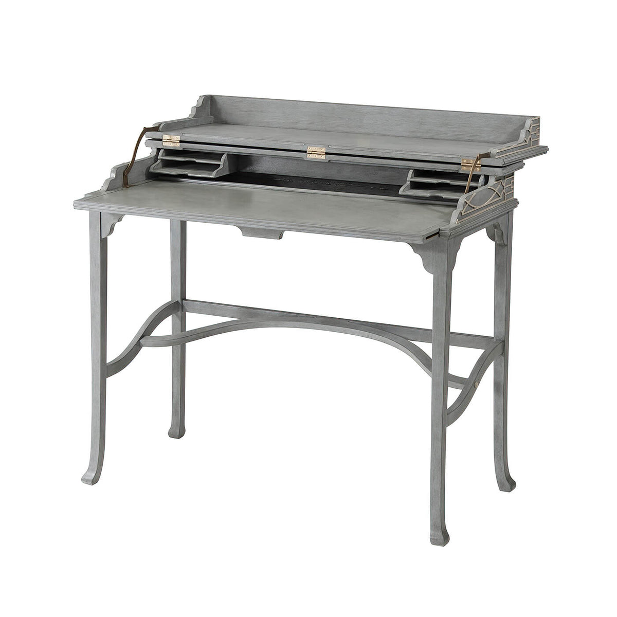 Painted Campaign Desk - English Georgian America