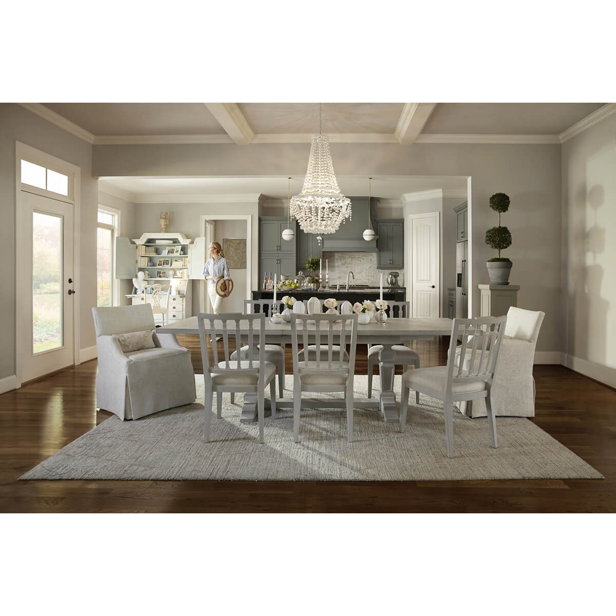 Painted Classic English Dining Chair - English Georgian America