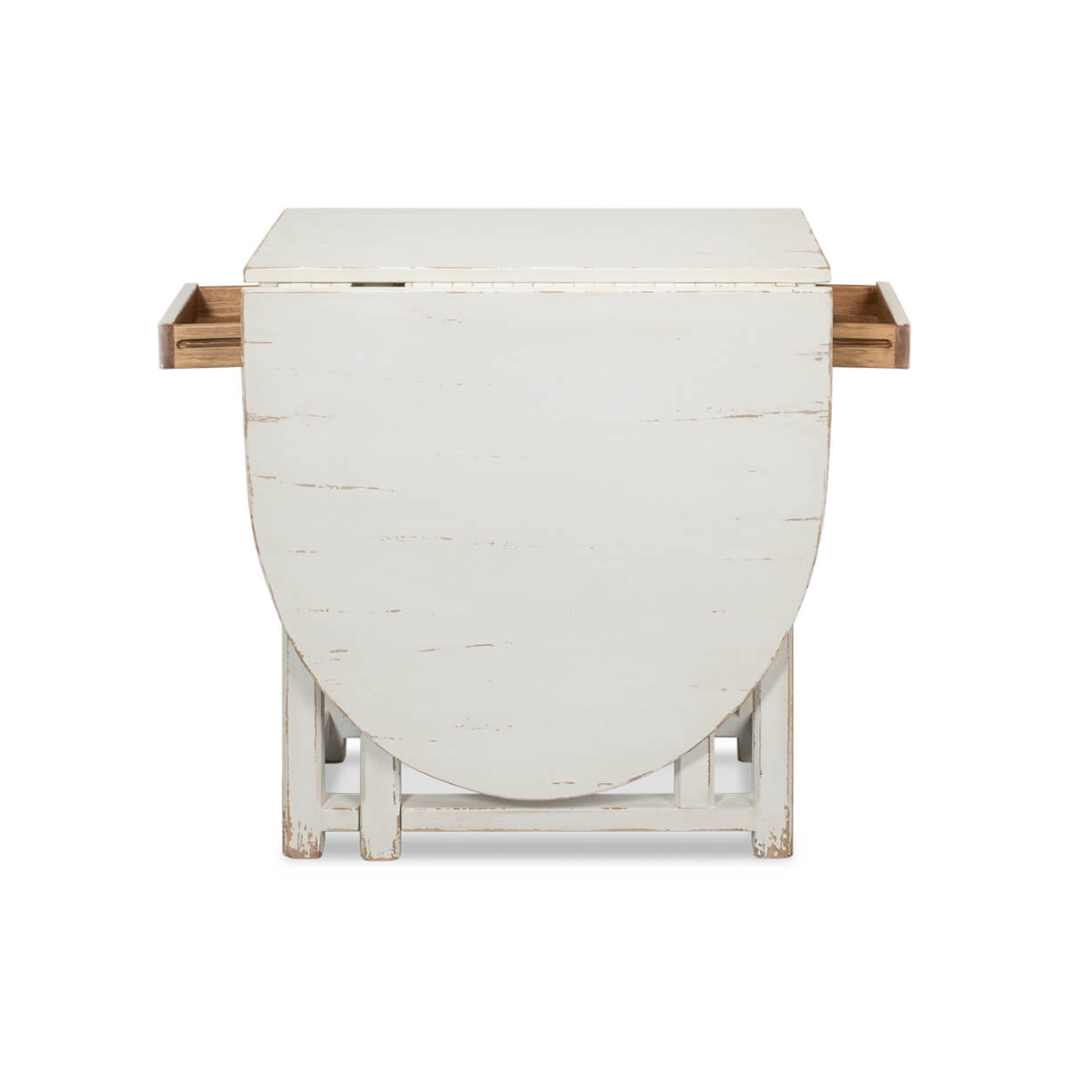 Painted Country Drop Leaf Table - English Georgian America